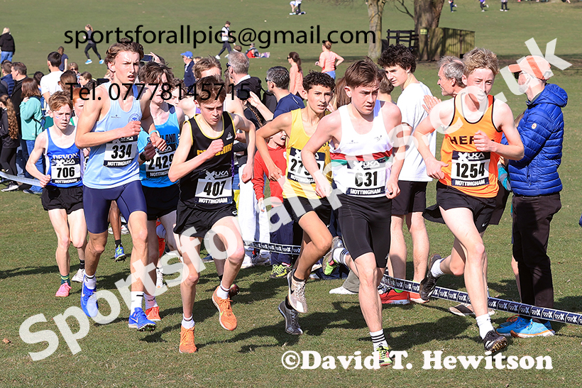 Boys under-15s 2025 UK CAU Inter Counties Cross Country Champs., Wollaton Park, Nottingham. Photo: David T. Hewitson/Sports for All Pics